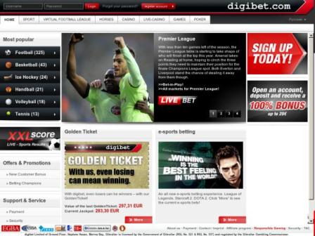 Официальный сайт Digibet
