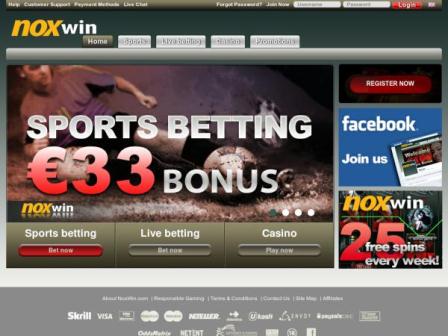 Официальный сайт Noxwin sports betting